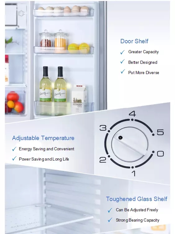 Stainless Steel Small Compact Refrigerator 60l Mini Fridge For