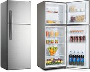 Low Noise Low Power Fast Cooling Double Doors No Frost Refrigerator 338L Capacity Free Standing Installation