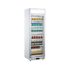 230L Upright Single Door Commercial Display Refrigerator With Adjustable Feet