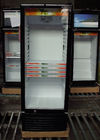 300L upright single door ABS inner direct cooling display beverage cooler/display freezer/upper beverage showcase
