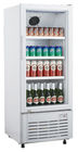 Auto Defrost Beverage Cooler Refrigerator With Self Closing Glass Door,350L Commercial Fridge without Canopy
