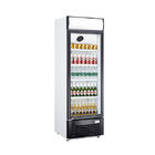 308L upright signle door aluminium inner direct cooling display beverage cooler/beverage showcase/commercial fridge