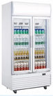 410L upright double door frost free fan cooling display beverage cooler/glass door chiller/beverage showcase