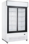 410L Capacity Beverage Cooler Refrigerator Digital Temperature Control,Sliding Door Display Fridge