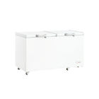 528L Commercial And Home Wholesale Top Open Double Solid Door Chest Freezer, Deep Freezer For Meat