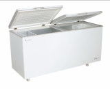 528L Commercial And Home Wholesale Top Open Double Solid Door Chest Freezer, Deep Freezer For Meat