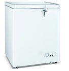 200L Top Open Single Solid Door Commercial Freezer, Chest Freezer Removable Storage Basket For Food Storage