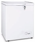 Saving-energy Low Noise Manual Defrost 250L Chest Freezer Swing Door Type Four Wheels For Flexible Move
