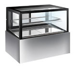 320L Glass Cake Display Unit , Chiller Display Fridge With Movable Shelf with 1200mm Length