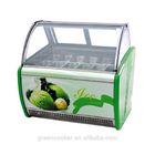 Electric Gelato Display Case , Single Temperature Commercial Display Freezer with 1800mm Length