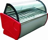 Fan Cooling Ice Cream Freezer Case -16~-22℃ With Digital Temp Controller and 2000mm Length