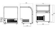 Mini Portable Fast Cooling Automatic Ice Machine -10~-15 Centigrade Ice Temperature,90kg/24h