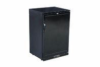 Black 128L Commercial Bar Refrigerator , Single Foaming Door Back Bar Fridge
