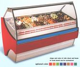 480L Stainess Steel Ice Cream Showcase Freezer With Digital Temperature Controller 1568mm Length