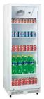 310L upright single door ABS inner direct cooling commercial display beverage cooler/display fridge/beverage showcase