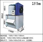 2500kg/24h SS Flake Ice Maker Machine For Sushi Bar Electricity Power Source