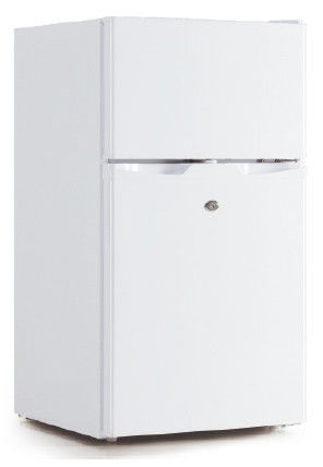 85L/95L Double Door Manual Defrost Low Noise Mini Refrigerator With Cold Storage Function