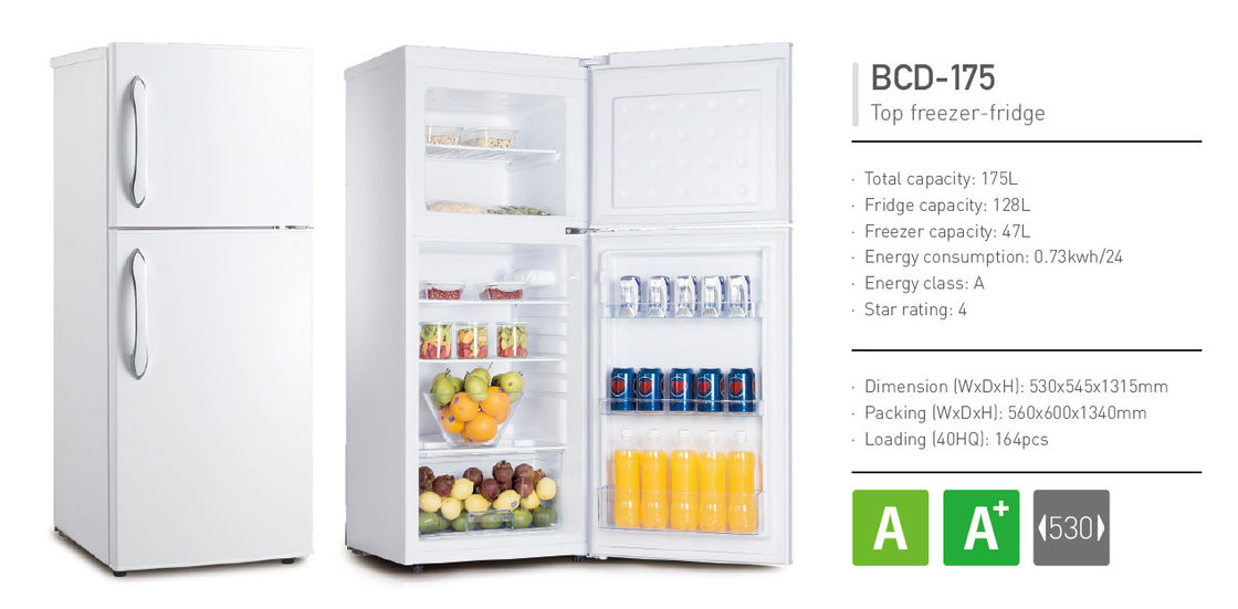 175l Home Appliance Saving Energy Static Cooling Manual Defrost Refrigerator Manual Defrost Type With Double Door