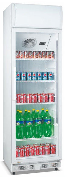 360L upright single door ABS inner direct cooling commercial display beverage cooler/display freezer/beverage showcase