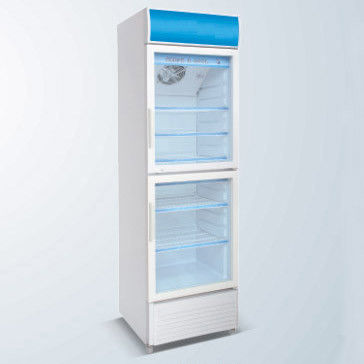 Double Door Sinlge Temperature Beverage Cooler Display Cooler