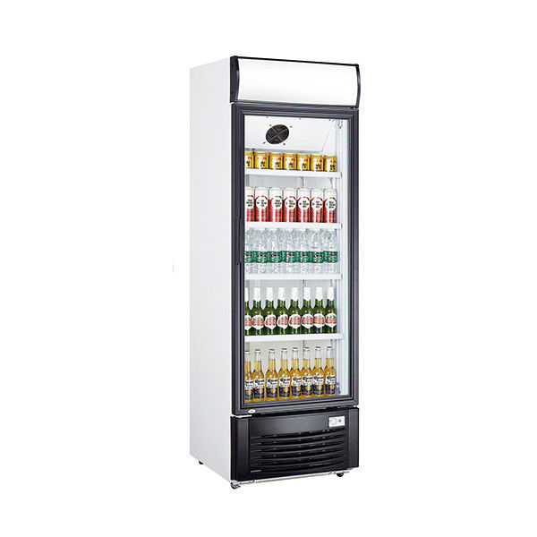Single Door Beverage Display Cooler 438l Commercial Beverage Fridge