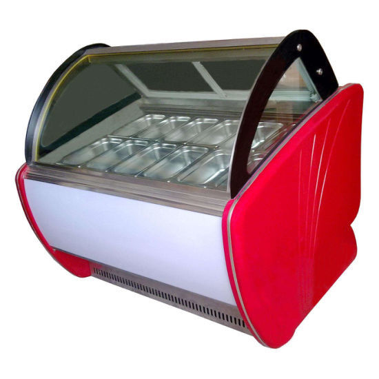 1500mm Back Door Ice Cream Showcase Freezer 480l Capacity Auto Defrost Type