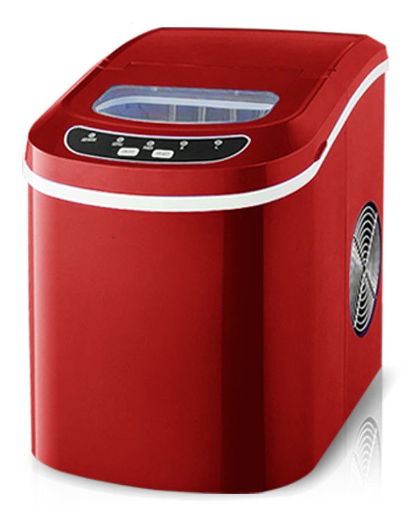 Red Automatic Ice Maker Machine , Modular Mini Ice Machine Static Cooling