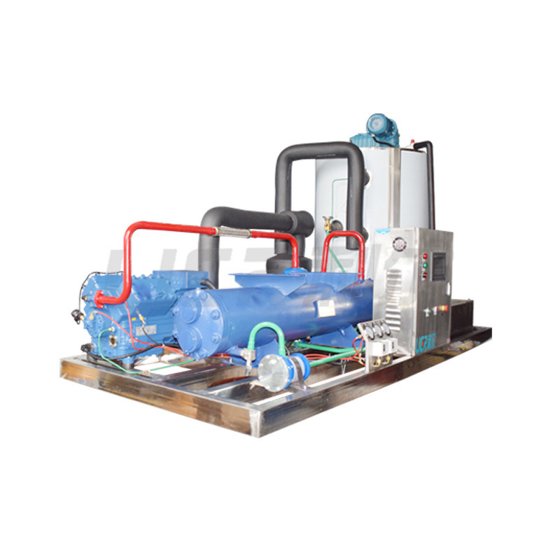50t 24h fresh water automatic ice maker machine for mine cooling and