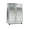 1000L Stainless Steel Commercial Kitchen Refrigerator With 4 Folding Doors supplier