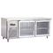200L Double Door Saving-energy Low Noise Stainless Steel Commercial Freezer, Kitchen Undercounter Refrigerator supplier