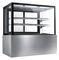 Single Temperature Refrigerated Cake Display Cabinets Excellent Humidity Control,1200mm Length with Two Shelves supplier