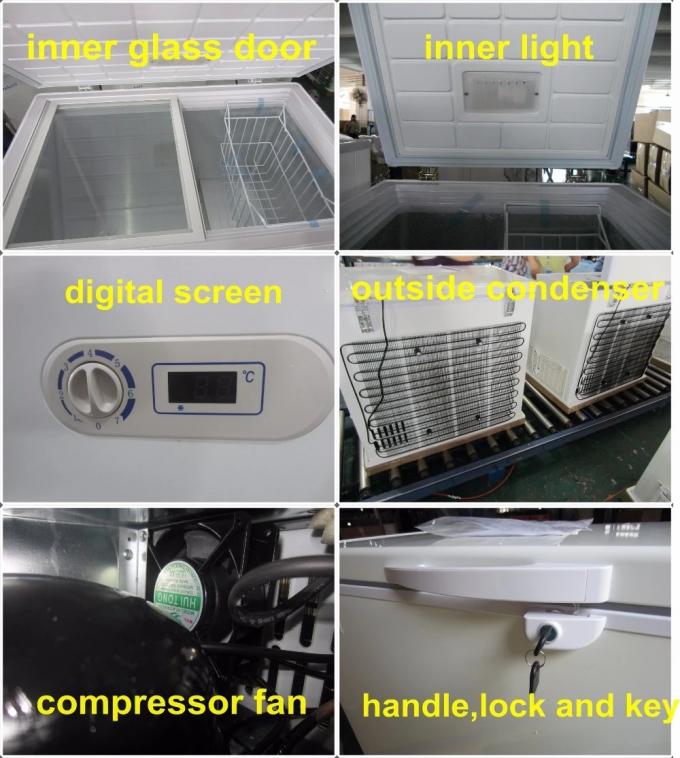 Single Temperature Energy Efficient Chest Freezer 100L Capacity Swing Door Type