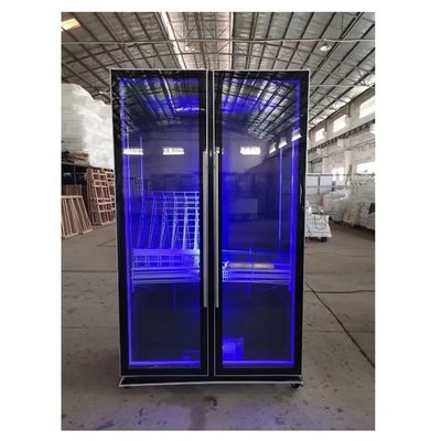 Vertical Beverage Display Cooler Chiller 1120L Capacity 5 Shelves