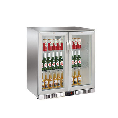 China 208L Back Bar Cooler Electronic Temperature Control With Led Display and Stainless Steel supplier