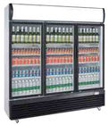 1330L Vertical Three Door Beverage Display Cooler Low Energy Consumption