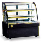 1800mm Fan Cooling Saving-energy Two Layers Refrigerated Cake Display Cabinets With Versatile Caster Wheel
