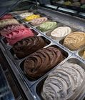 Low Noise Fan Forced Ventilation Gelato Showcase, Energy Saving Commercial Chest Freezer with 2000mm Length