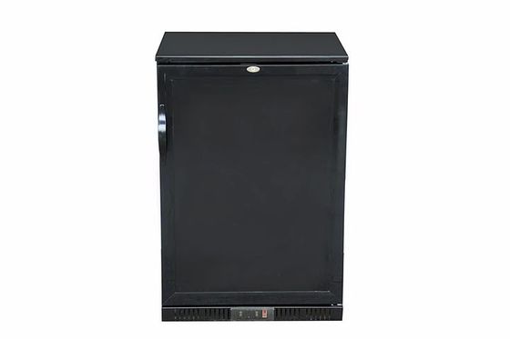 Black 128L Commercial Bar Refrigerator , Single Foaming Door Back Bar Fridge