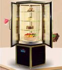 608L Fan Cooling Low Power Six - Sides Glass Refrigerated Cake Display Cabinets Cold Storage And Freezing