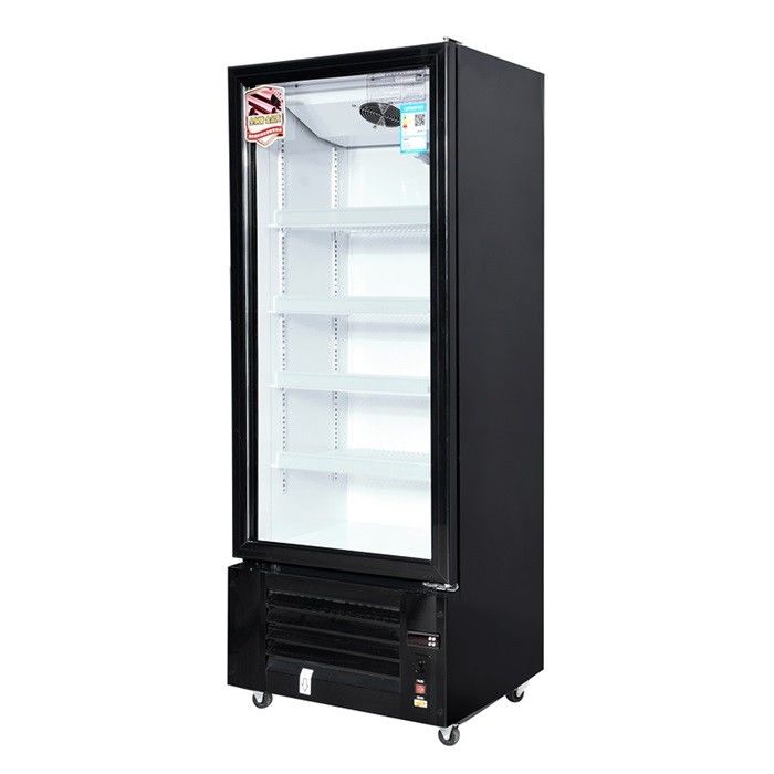 588 Liters Single Door Upright Cooler Luxury Cold Drink Fridge With Glass Door