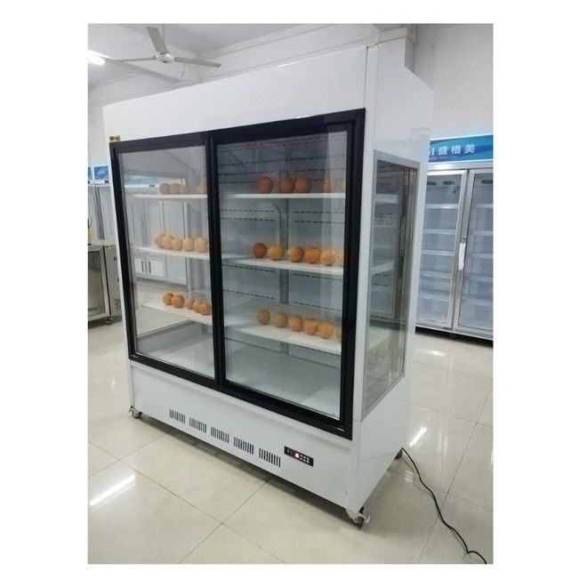 Glass Door Fruit Display Cooler Referigerator Large Capacity 3C