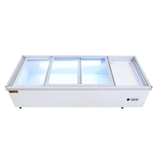 220V Glass Door Table Top Fridge Removable Countertop Beverage Cooler