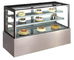 Single Temperature Refrigerated Cake Display Cabinets Excellent Humidity Control,1200mm Length with Two Shelves supplier