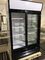 Vertical Double Door Frost Free Display Beverage Cooler / Glass Door Beverage Showcase supplier